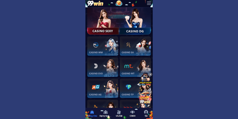 Hình ảnh sòng bạc tại 99win